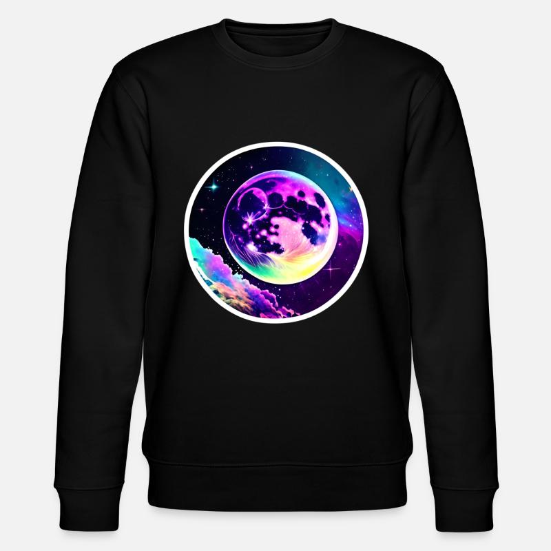 Full moon - Stanley/Stella CHANGER Unisex Organic Sweatshirt - black