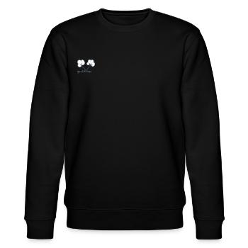 quality time - Stanley/Stella CHANGER Unisex Organic Sweatshirt - black - Front - Nik (191cm) & Marisol (170cm)