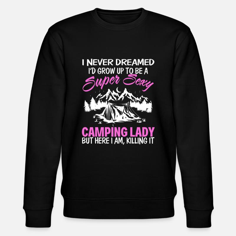 Camping Dame - Sweat bio CHANGER Stanley/Stella Unisexe - noir