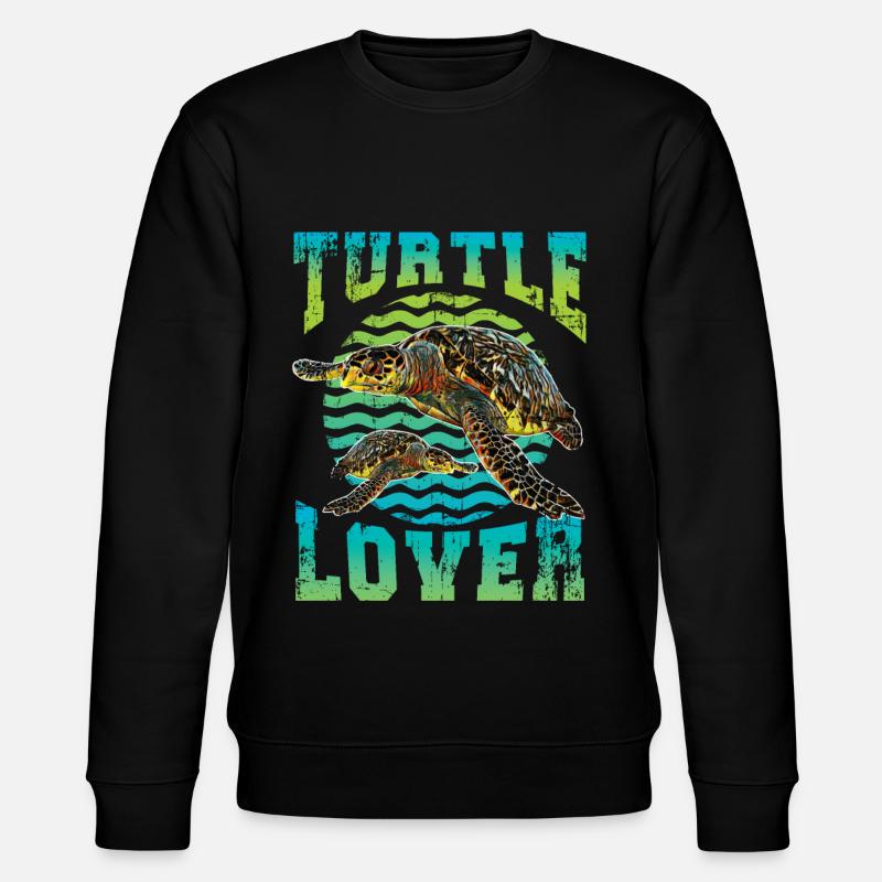 Schildkroete - Stanley/Stella Unisex Bio-Sweatshirt CHANGER  - Schwarz