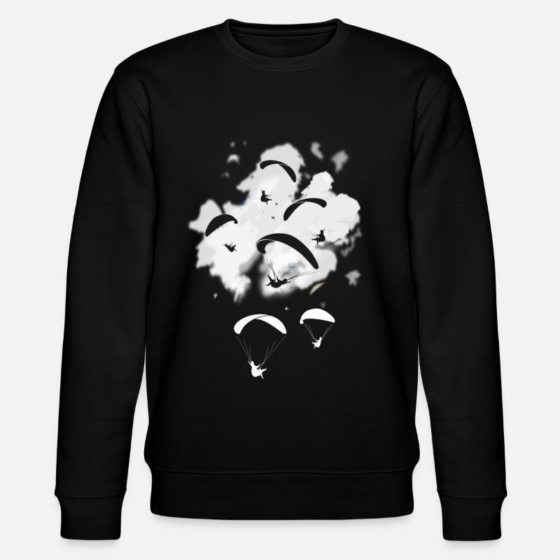 paraglider - Thermal Hunter - Stanley/Stella CHANGER Unisex Organic Sweatshirt - black