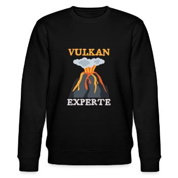 Geology geologist volcano science research - Stanley/Stella CHANGER Unisex Organic Sweatshirt - black - Front - Nik (191cm) & Marisol (170cm)