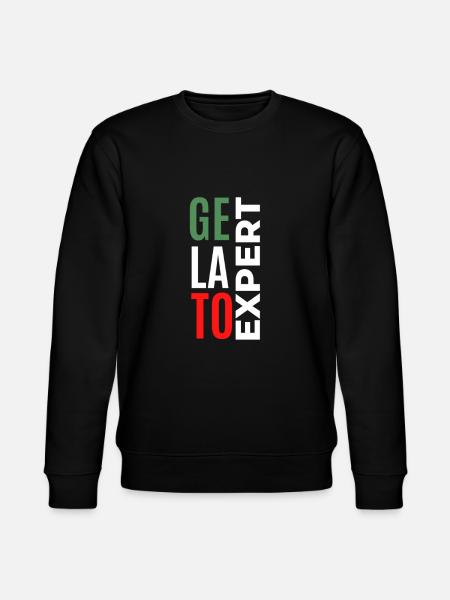 eis gelato itala italien experte in grün weiß rot - Stanley/Stella Unisex Bio-Sweatshirt CHANGER - Schwarz