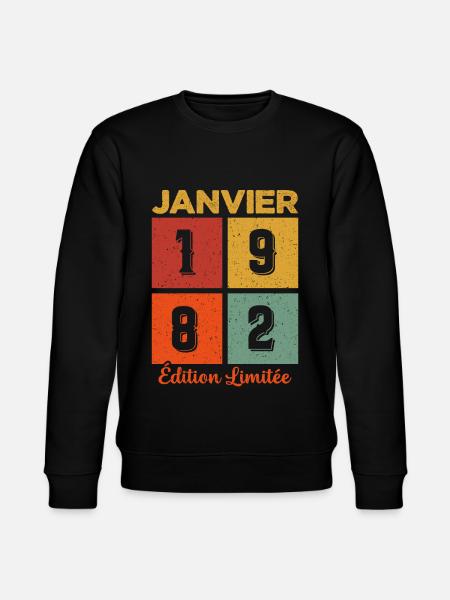 Janvier 1982 Édition limitée - Sweat bio CHANGER Stanley/Stella Unisexe - noir