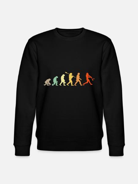 Baseball Evolution Baseball Player Gift - Stanley/Stella CHANGER Unisex Organic Sweatshirt - black