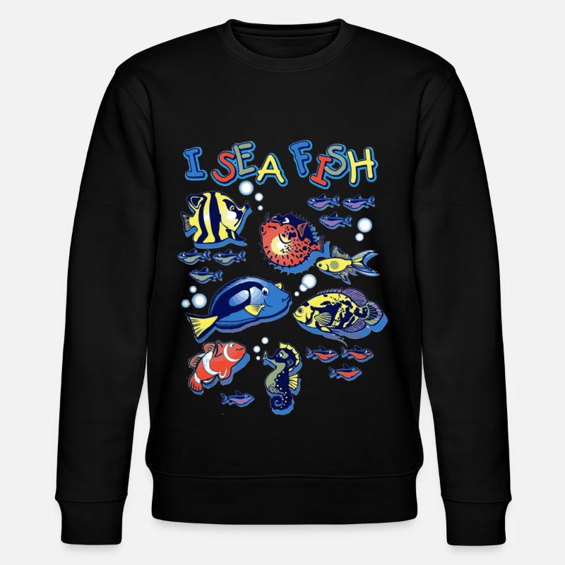 Je poisson de mer - Sweat bio CHANGER Stanley/Stella Unisexe - noir