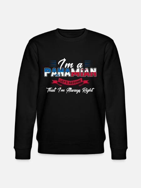 Panamanian Flag Panamanian Roots gift - Stanley/Stella CHANGER Unisex Organic Sweatshirt - black