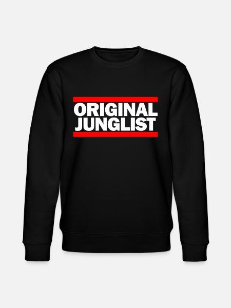 Original Junglist OLD SKOOL - Stanley/Stella CHANGER Unisex Organic Sweatshirt - black