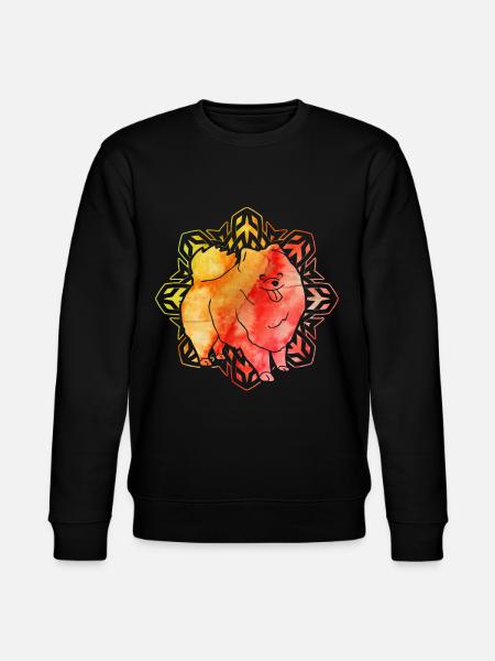 Pomeranian Zwergspitz - Stanley/Stella CHANGER Unisex Organic Sweatshirt - black