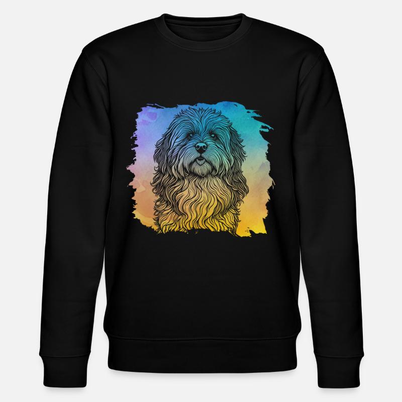 Havanese Retro - Stanley/Stella CHANGER Unisex Organic Sweatshirt - black