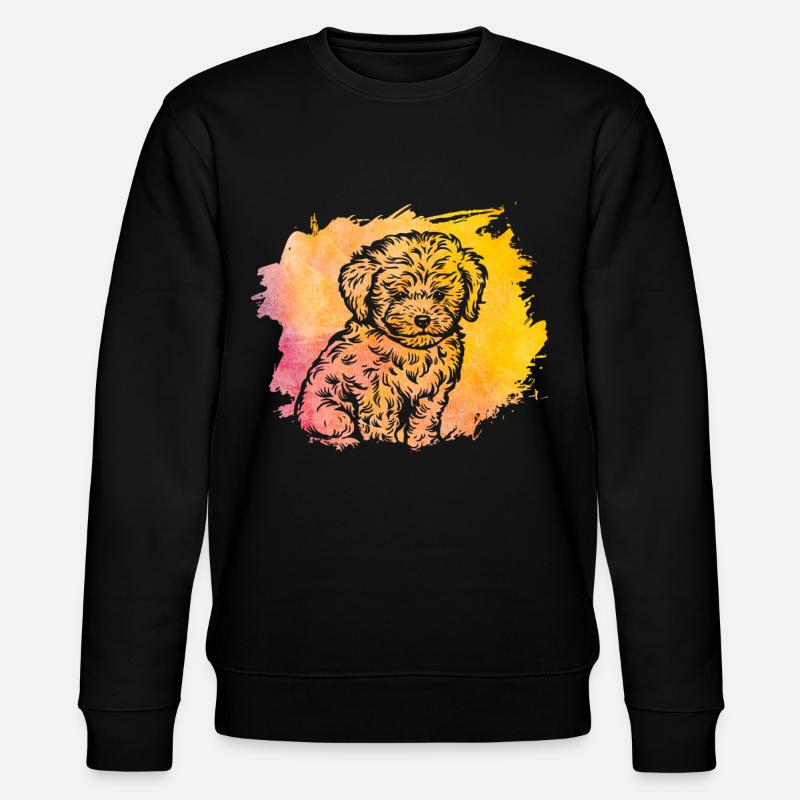 Havanese Retro - Stanley/Stella CHANGER Unisex Organic Sweatshirt - black