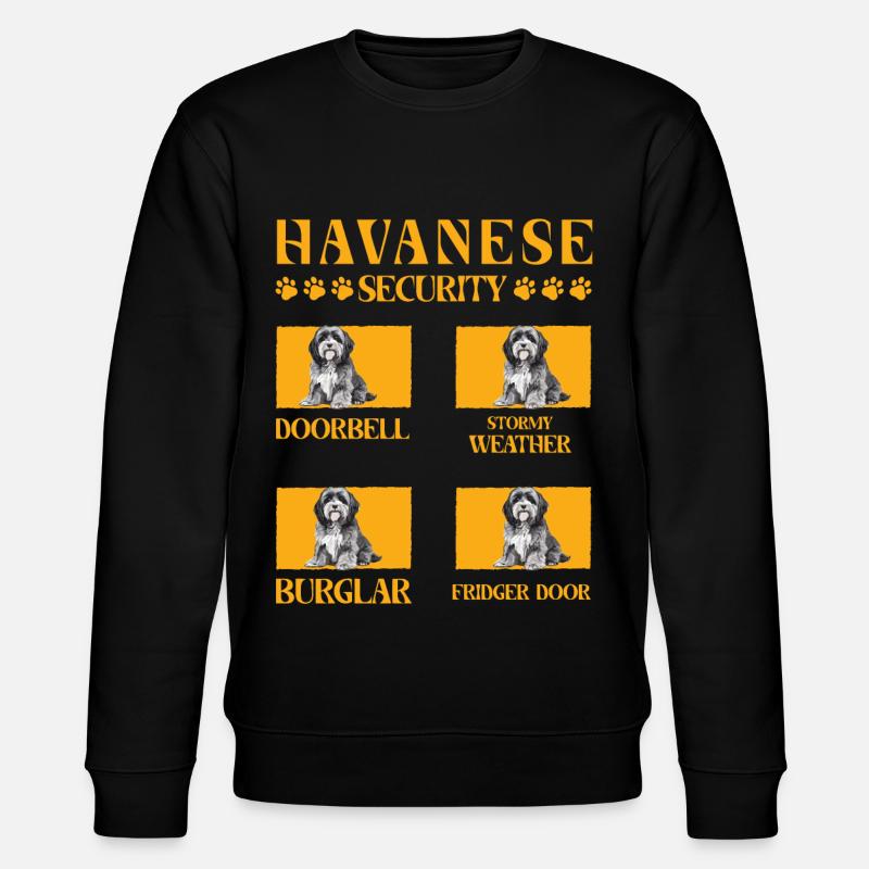 Havanese Security - Stanley/Stella CHANGER Unisex Organic Sweatshirt - black