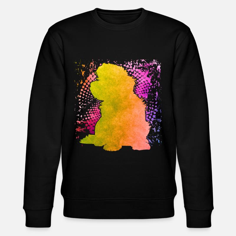 Havaneser Retro - Stanley/Stella Unisex Bio-Sweatshirt CHANGER - Schwarz