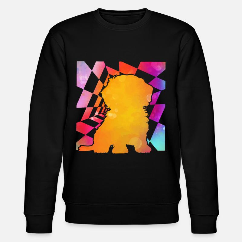 Havanese Retro - Stanley/Stella CHANGER Unisex Organic Sweatshirt - black