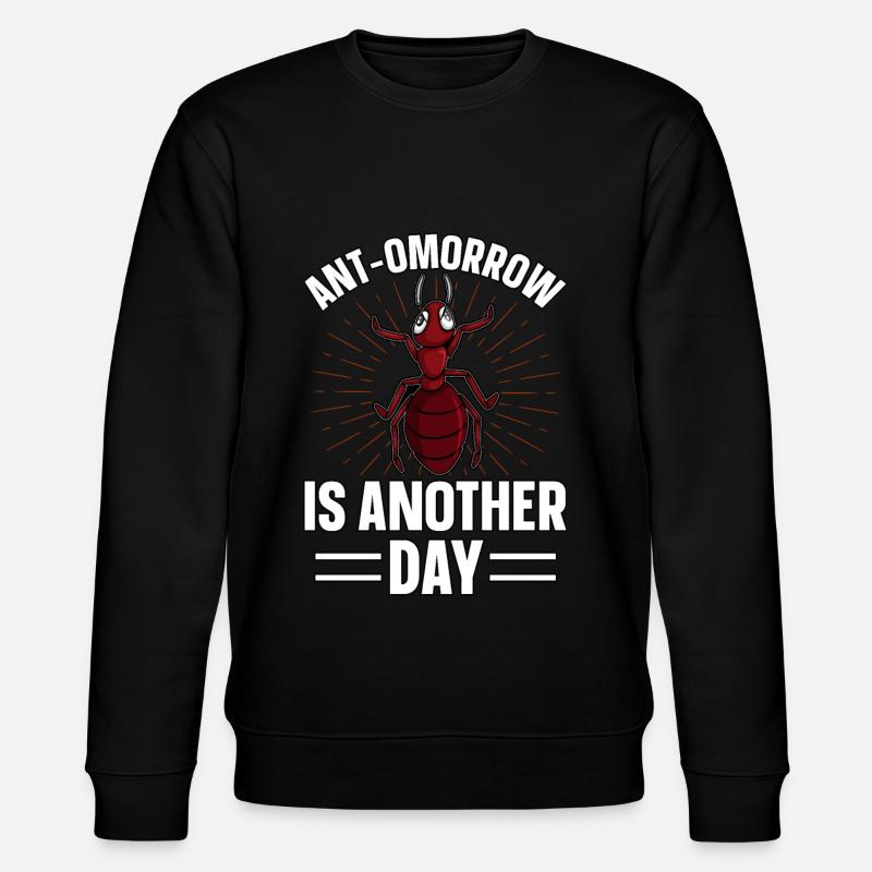 Ant-omorrow is another day - Stanley/Stella Unisex Bio-Sweatshirt CHANGER  - Schwarz