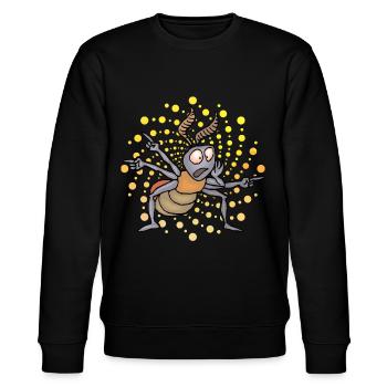 Ameise - Stanley/Stella Unisex Bio-Sweatshirt CHANGER  - Schwarz - Vorne - Nik (191cm) & Marisol (170cm)