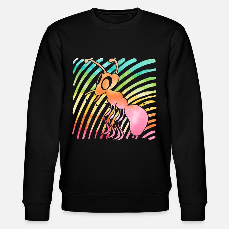 Ameise - Stanley/Stella Unisex Bio-Sweatshirt CHANGER  - Schwarz