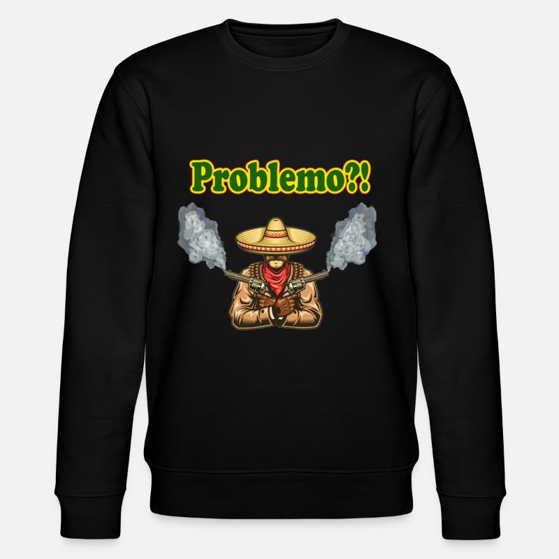 Problemo?! Western Cowboy Grafik - Stanley/Stella Unisex Bio-Sweatshirt CHANGER  - Schwarz