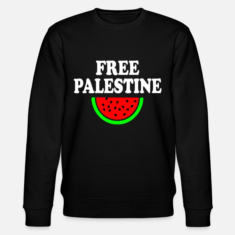 Free palestine - Stanley/Stella Unisex Bio-Sweatshirt CHANGER  - Schwarz