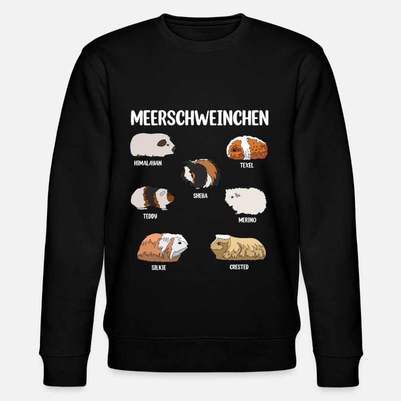 Meerschweinchen - Stanley/Stella Unisex Bio-Sweatshirt CHANGER - Schwarz