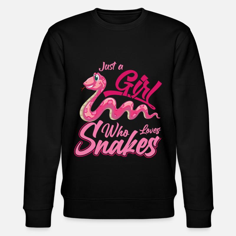 Snake owners Snake lovers Snakes - Stanley/Stella CHANGER Unisex Organic Sweatshirt - black