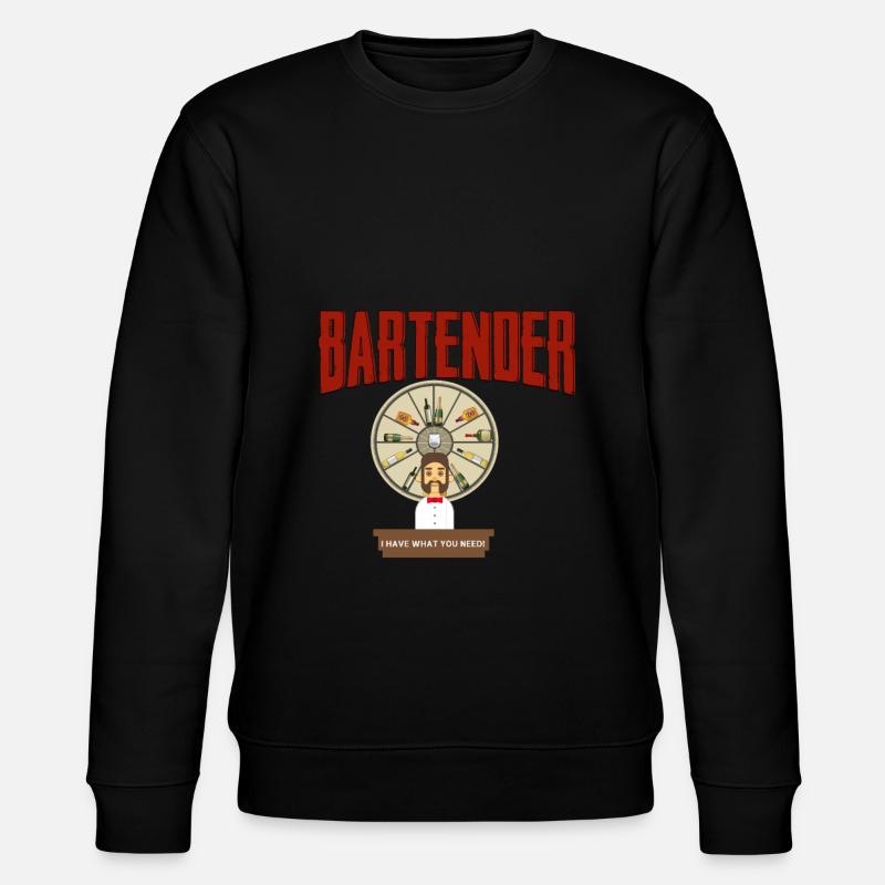 Barman - Barman - Bar - Sweat bio CHANGER Stanley/Stella Unisexe - noir