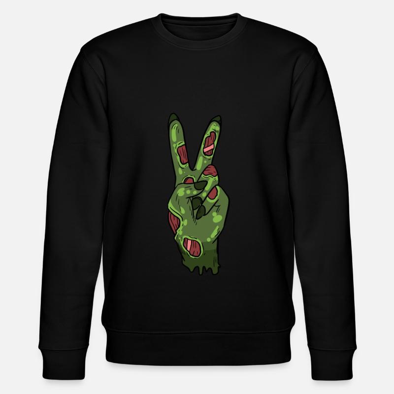 Halloween Zombie Peace - Sweat bio CHANGER Stanley/Stella Unisexe - noir