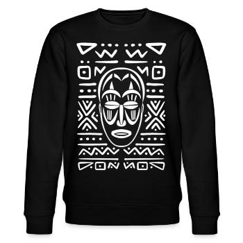 TRIBAL MASK - Sweat bio CHANGER Stanley/Stella Unisexe - noir - Devant - Nik (191cm) & Marisol (170cm)