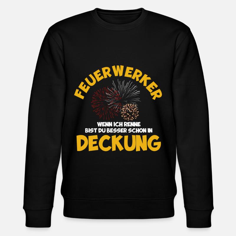 Feuerwerker Feuerwerk Pyrotechniker Geschenk - Stanley/Stella Unisex Bio-Sweatshirt CHANGER  - Schwarz