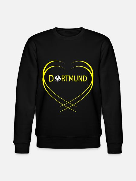 dortmund herz - Stanley/Stella Unisex Bio-Sweatshirt CHANGER  - Schwarz