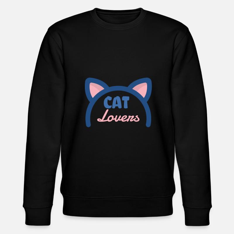 Cat Lovers - Stanley/Stella CHANGER Unisex Organic Sweatshirt - black