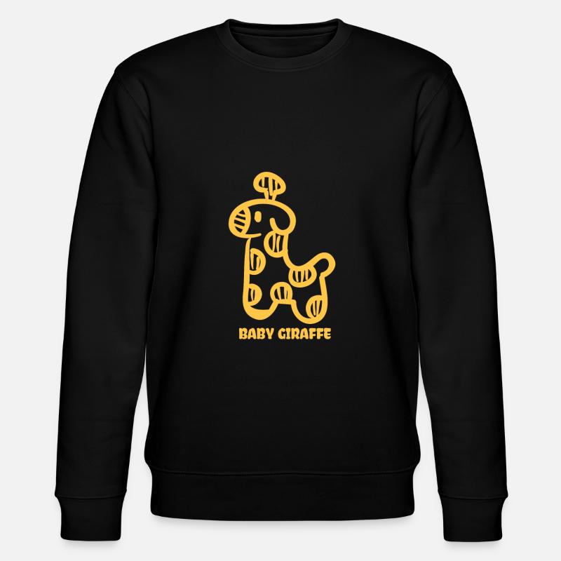 Bébé girafe - Sweat bio CHANGER Stanley/Stella Unisexe - noir