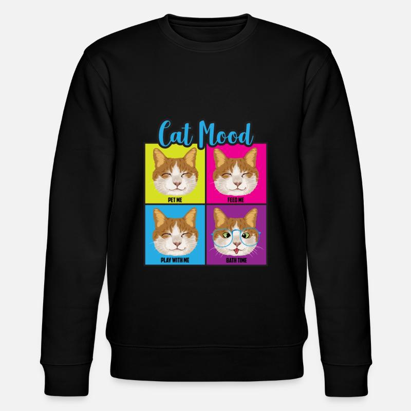 Humeurs drôles de chat - Sweat bio CHANGER Stanley/Stella Unisexe - noir