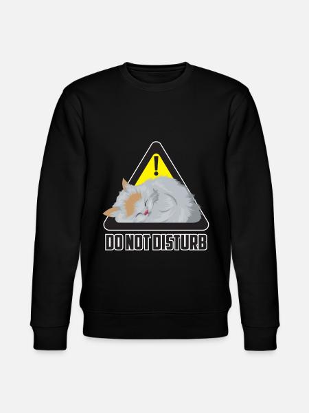 Do not disturb cat / cat - Stanley/Stella CHANGER Unisex Organic Sweatshirt - black