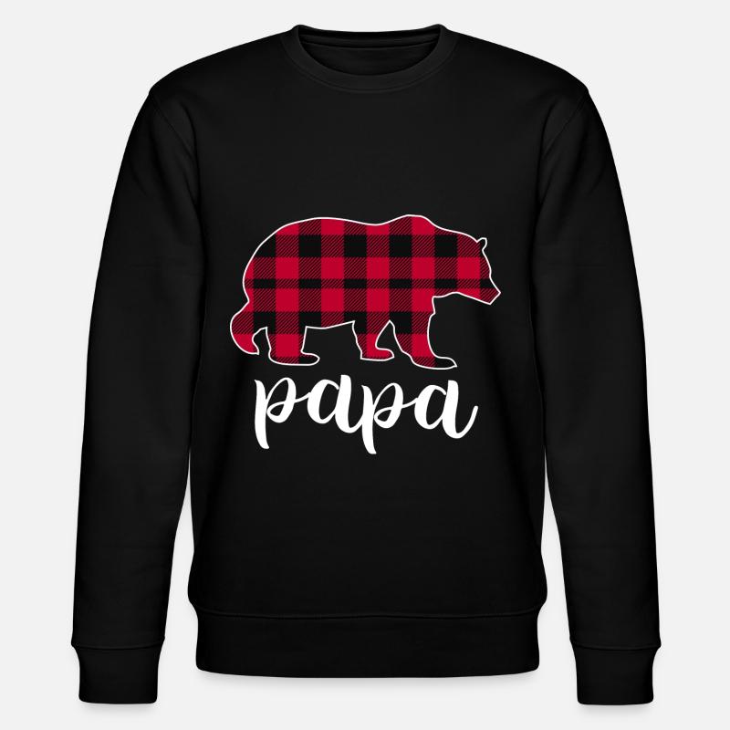 Papa Bear - Stanley/Stella CHANGER Unisex Organic Sweatshirt - black