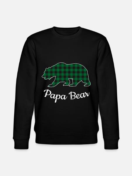 Papa Bear - Stanley/Stella Unisex Bio-Sweatshirt CHANGER  - Schwarz