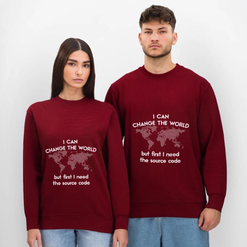 funny spruch coding source code Programmierer Stanley/Stella Unisex Bio-Sweatshirt CHANGER 