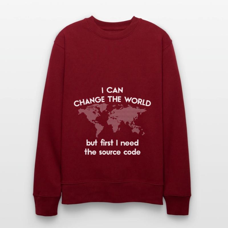 funny spruch coding source code Programmierer Stanley/Stella Unisex Bio-Sweatshirt CHANGER 