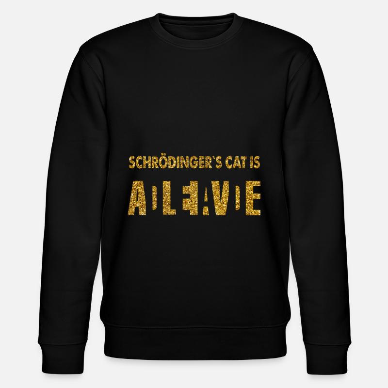 Schrödinger's Cat Physics Science - Stanley/Stella CHANGER Unisex Organic Sweatshirt - black