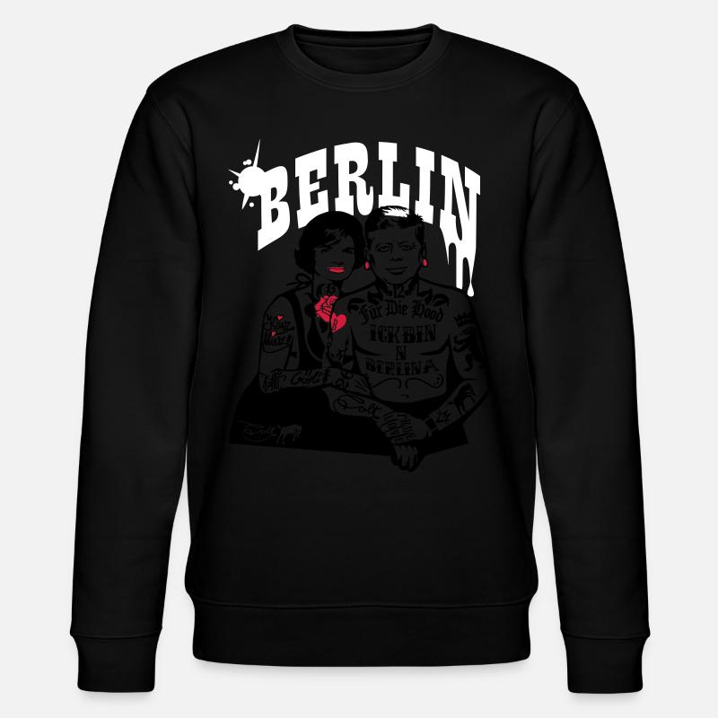 Berlin Schriftzug - Stanley/Stella Unisex Bio-Sweatshirt CHANGER - Schwarz