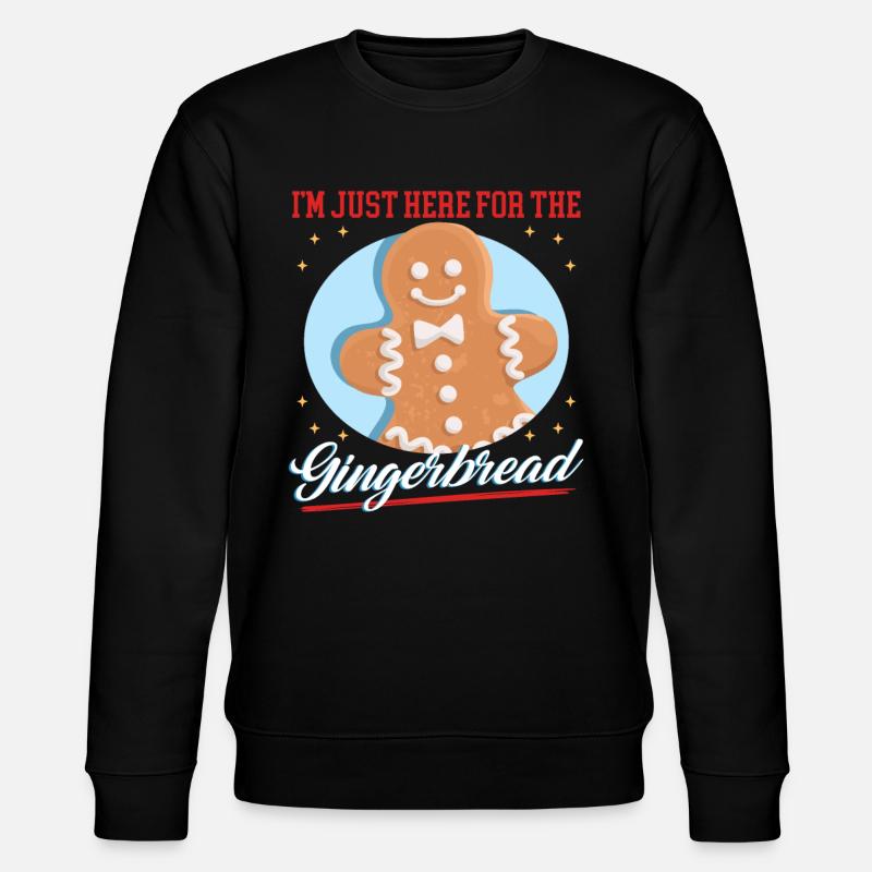 Lebkuchenmann Lebkuchen Lebkuchenmänner Geschenk - Stanley/Stella Unisex Bio-Sweatshirt CHANGER  - Schwarz
