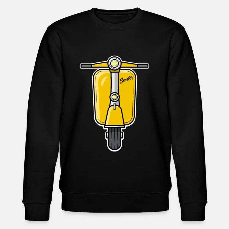Scooter Motorroller Roller gelb - Stanley/Stella Unisex Bio-Sweatshirt CHANGER  - Schwarz