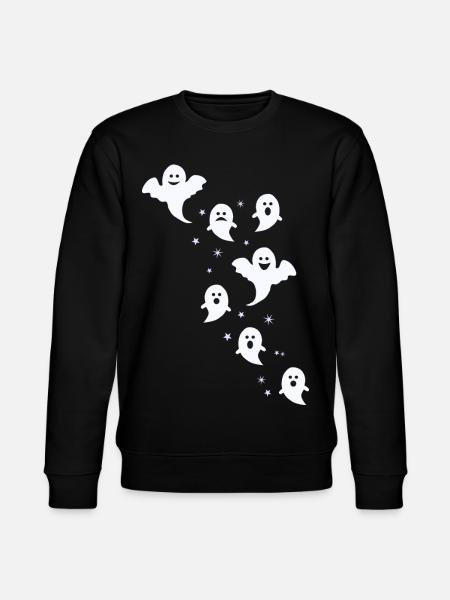 Spøkelser Spøkelser Spøkelsestime Skummel gave - Stanley/Stella CHANGER økologisk unisex-sweatshirt - svart