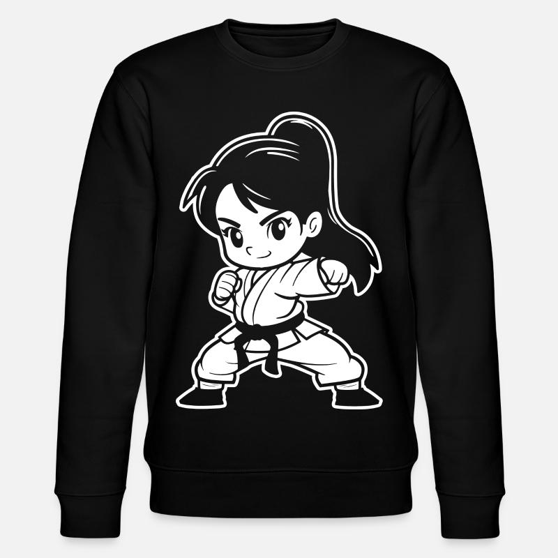 Petite Fille Karaté Bande Dessinée - Sweat bio CHANGER Stanley/Stella Unisexe - noir