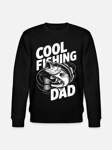 Cool Dad Fishing Rod Design - Stanley/Stella CHANGER Unisex Organic Sweatshirt - black