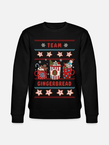 Team Gingerbread - Stanley/Stella Unisex Bio-Sweatshirt CHANGER - Schwarz