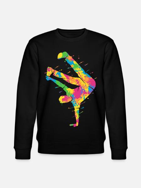 Breakdancing Bunt Breakdancer Jungen Breakdance - Stanley/Stella Unisex Bio-Sweatshirt CHANGER  - Schwarz