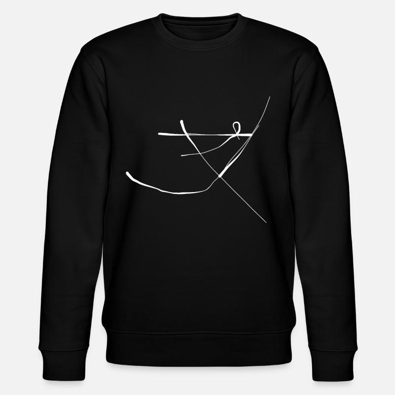 Abstrakt - Stanley/Stella Unisex Bio-Sweatshirt CHANGER  - Schwarz