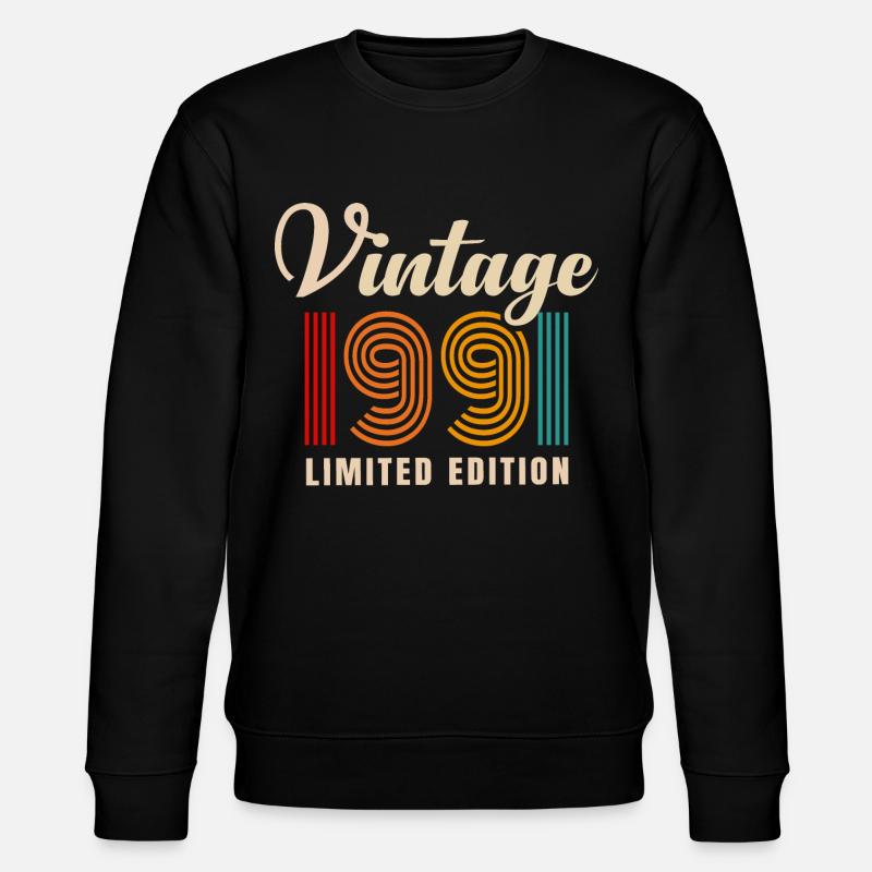 MILLÉSIME 1991. 30e anniversaire - Sweat bio CHANGER Stanley/Stella Unisexe - noir