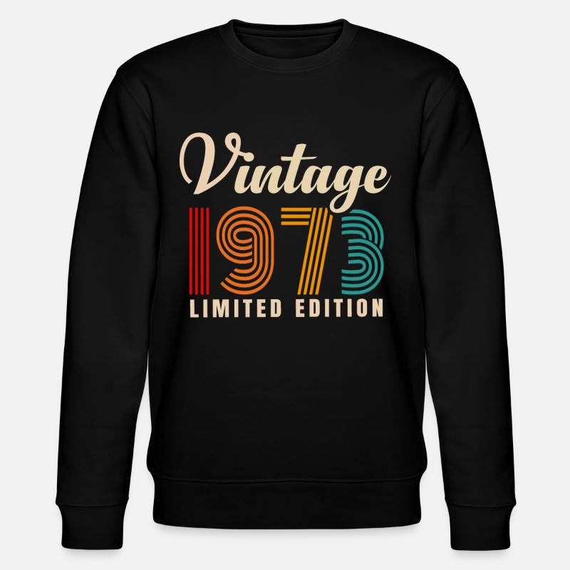 MILLÉSIME 1973. 48E ANNIVERSAIRE - Sweat bio CHANGER Stanley/Stella Unisexe - noir
